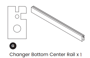 Changer Center Bottom Rail