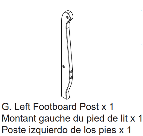 Left Footboard Post