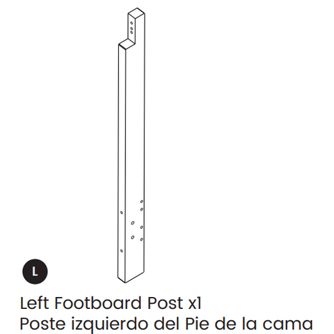Left Footboard Post