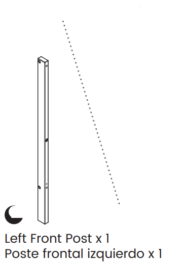 Left Front Post | Delta Children Parts