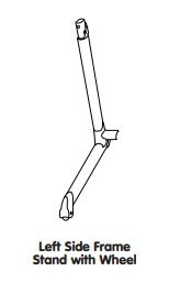 Left Frame Stand Leg With Caster