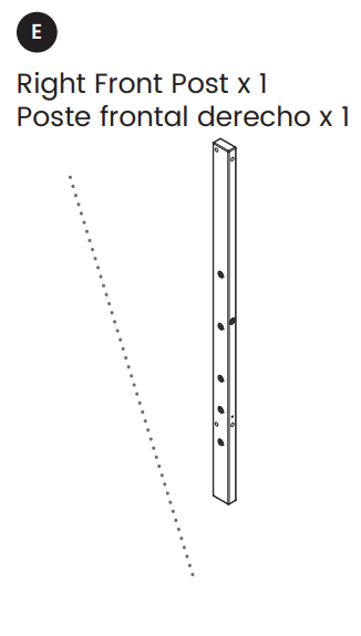 Right Front Post | Delta Children Parts