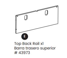 Top Back Rail