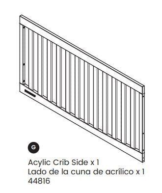 Acrylic Crib Side