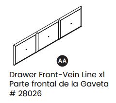 Drawer Front W/line