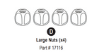 Large Nut 1pc 1