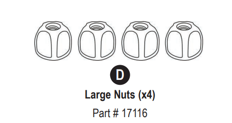 Large Nut 1pc 1