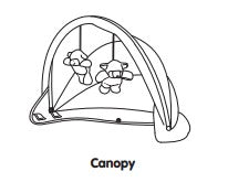 Canopy With Star Toys