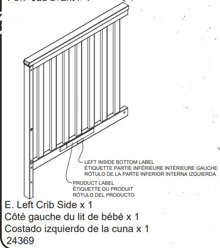 Left Crib Side 1
