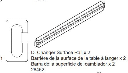 Changer Upper Shelf Rail