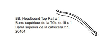 Headboard Top Rail Bell
