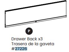 Drawer Back