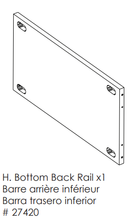 Bottom Back Rail