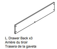 Drawer Back | Delta Children Parts