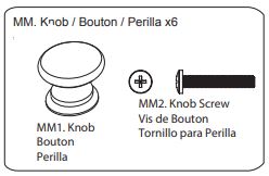 Hardware Kit W/knobs