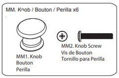 Hardware Kit W/knobs