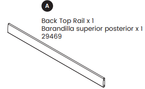Back Top Cap Rail