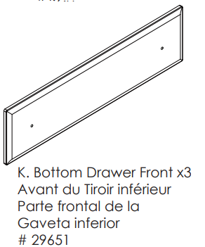 Lower Drawer Front