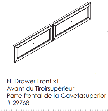 Top Drawer Front