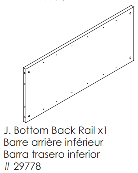 Bottom Back Rail