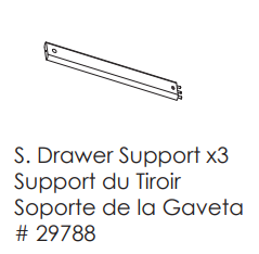 Drawer Support Rail