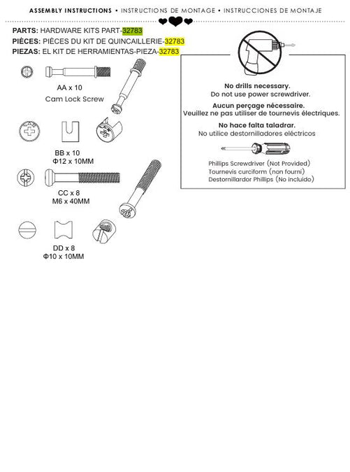 Hardware Kit -Chair Desk 2