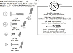 Hardware Kit Floor Bed