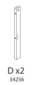 Bottom Headboard Post A