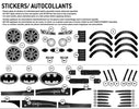 Stickers - Batmobile Batman Twin Bed Black 1