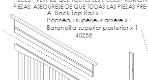 BACK TOP RAIL