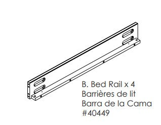 Bed Rail For Slat Roll