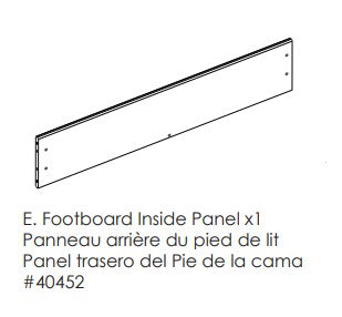 Footboard Inside Panel