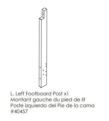 Left Footboard Post