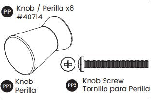 Knob- Metal W/screw