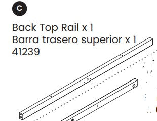 Wooden Back Top Rail