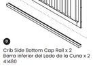 Crib Side Bottom Cap Rail 1