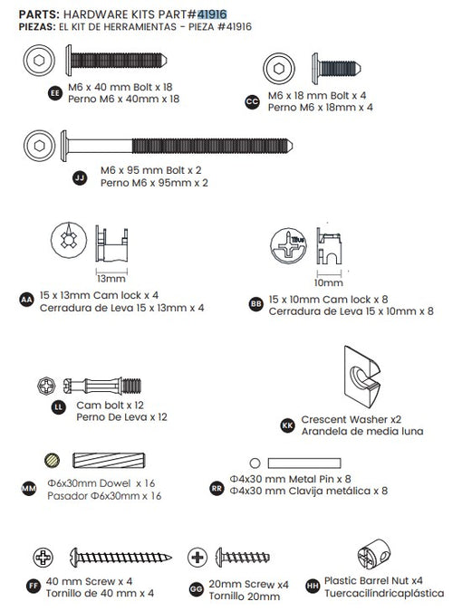 Hardware Kit W-pulls 1