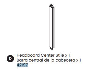 Headboard Center Stile