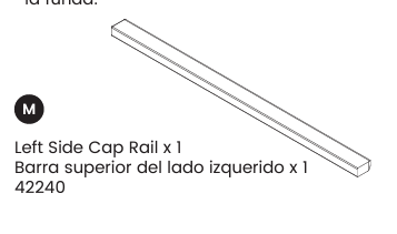 LEFT SIDE CAP RAIL