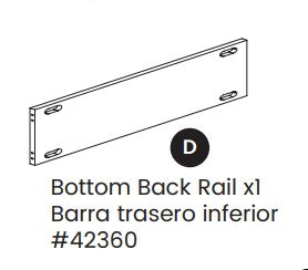 Bottom Back Rail