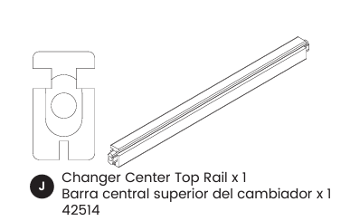 Changer Middle Top Rail