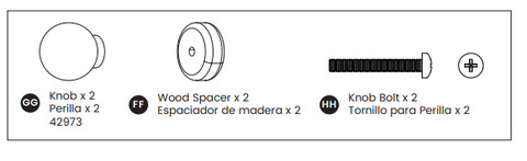 Wood Knob With Screw