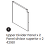 Upper Divider Panel - W171180