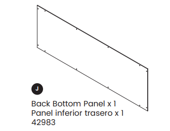 Back Bottom Panel- W171180