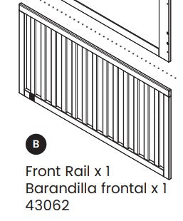 Front Rail (w/logo)