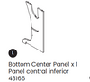 Bottom Center Divider Panel
