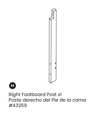 Right Footboard Post