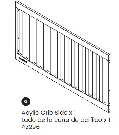 Crib Side with logo