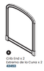 Crib End with Logo 1