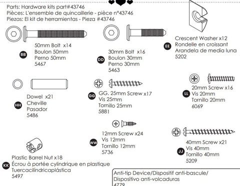 Hardware Kit (w/knobs)